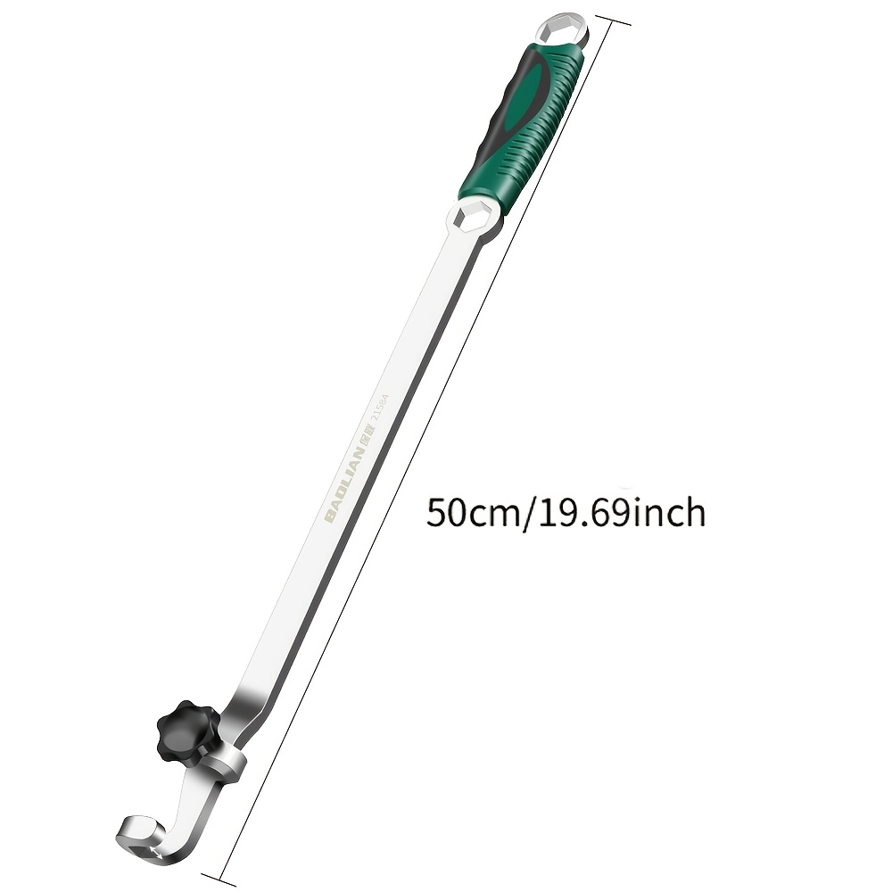 TEMU 1pc Universal Extension Wrench Tool, Wrench Extension Rod 40cm/15.75inch, 50cm/19.69inch, Extended Handle Torque Rod, Large Torque Wrench, Truck