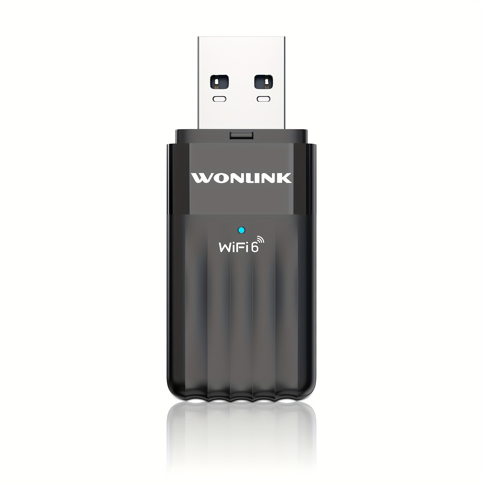 Wonlink AX900 WiFi 6 Adaptateur sans fil avec double bande 2,4G/5GHz, 900Mbps sans fil, sécurité WPA3, WiFi et dongle sans fil alimentés par USB, compatible avec Windows 10/11, pour la maison/bureau/Internet des choses (IoT) - Pas besoin d'alimentation externe, adaptateur WiFi pour PC, réseau de bureau, design élégant, connectivité haute vitesse, utilisateurs de la maison intelligente, Internet à domicile, design compact, connectivité fiable, travailleurs à distance