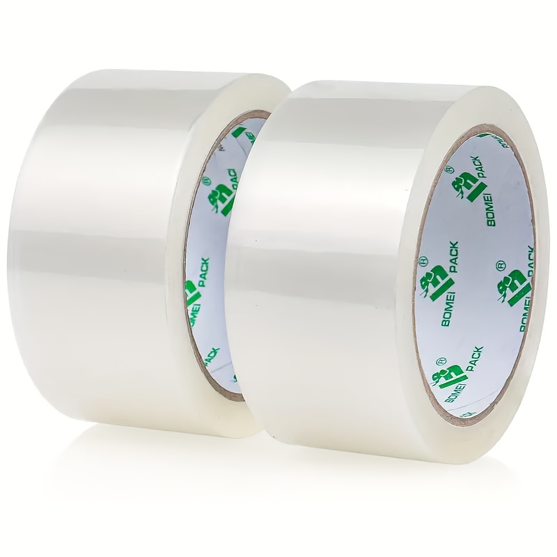TEMU 2 Rolls Of 76 Yards Packing Tape, Clear , Suitable For Office, Home And School Transportation, And Sealed , For Packing And Sealing Boxes