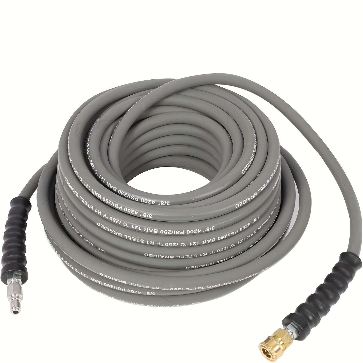 

4000 Psi Washer Hose, 100ft Washer Hose Replacement Hose 3/8 , Steel Hose For Washer