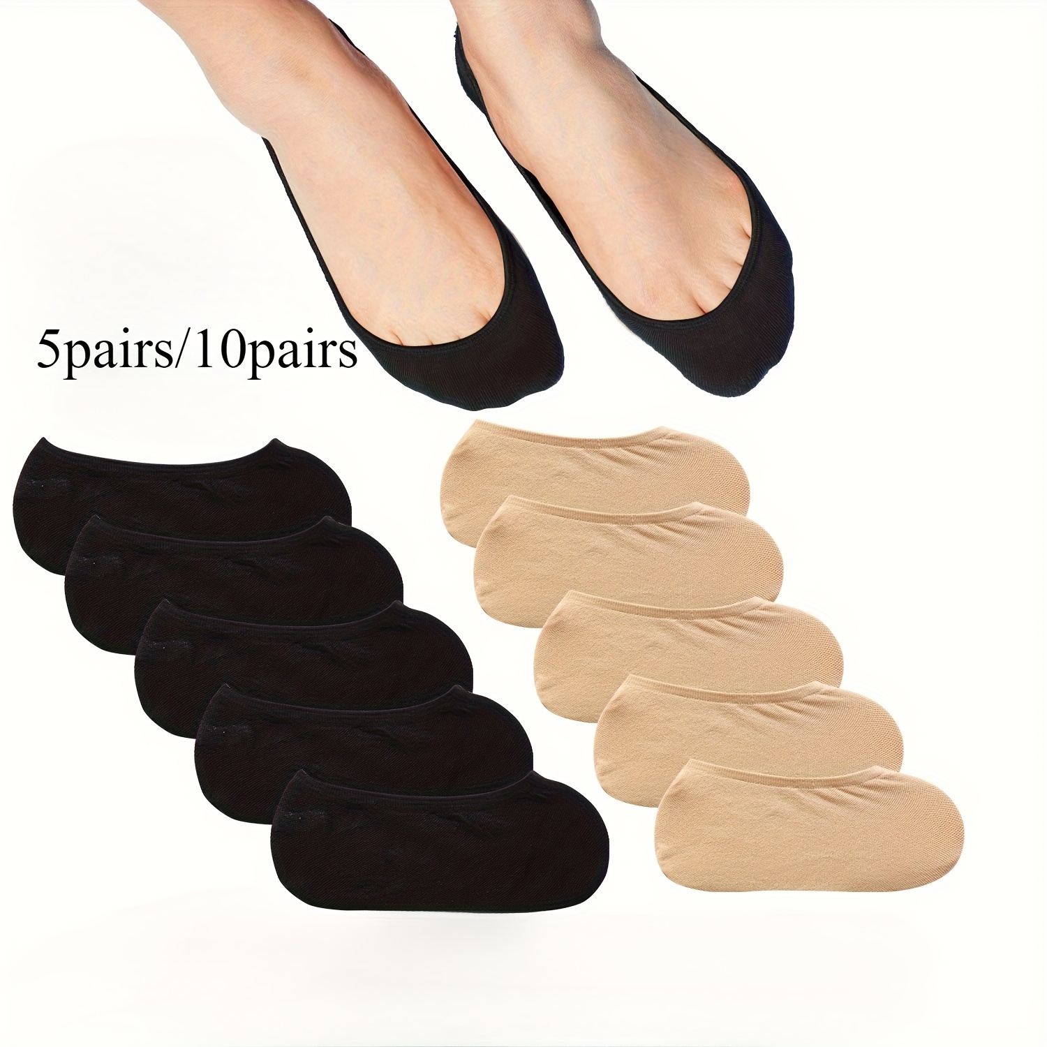 Men's No Show Socks Size 10-13 DANISH ENDURANCE No Show Socks