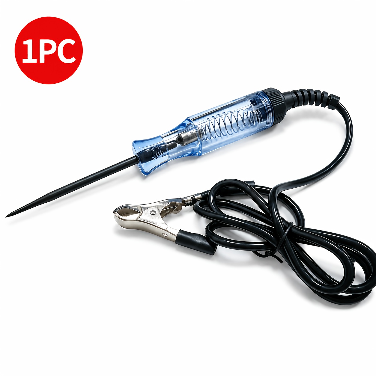 TEMU 1 pz Penna di test per elettrici di camion e auto 6-24V , tester per auto, tester elettrico con punta lunga e display a luce, utilizzata come
