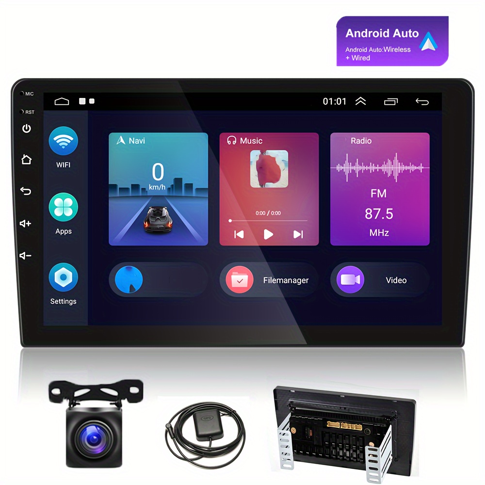 Upgrade] /android Auto Double Din Car Stereo - Temu