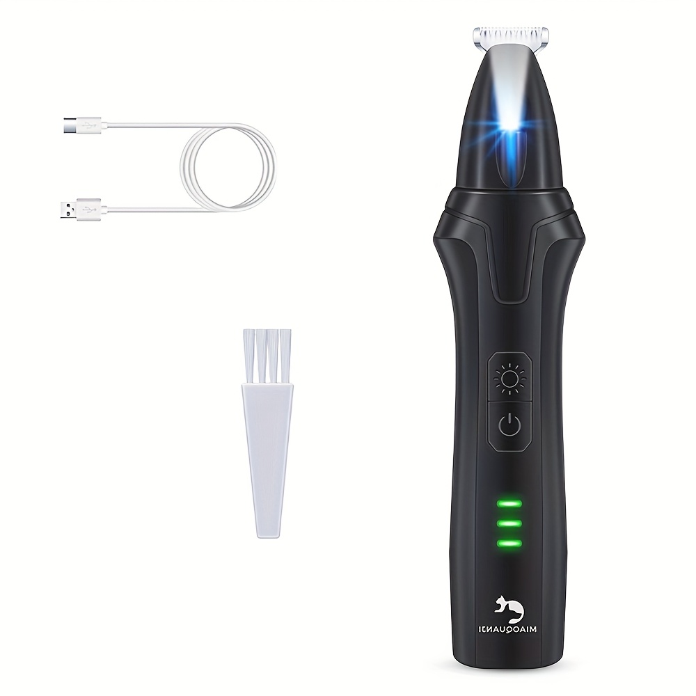 Dog Grooming Electric Clippers With Led Lights, Pet Clippers With , Low-decibel Dog Grooming Clippers/cat Grooming Clippers, Type-c Rechargeable Cordless Grooming Clippers