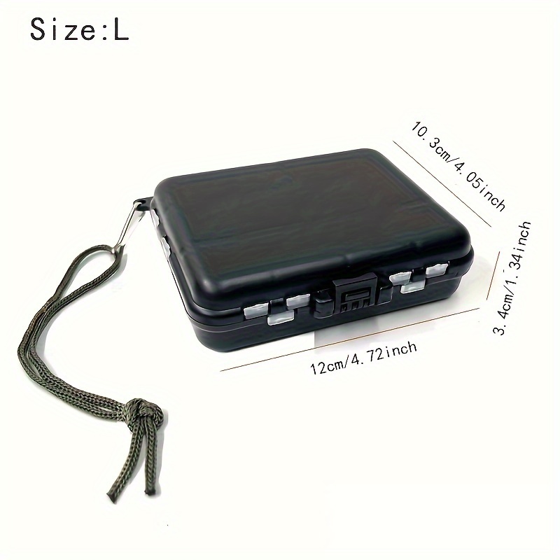 TEMU 1pc Mini Fishing Lure Storage Case, Plastic Flying Fishing Tackle Box, Fishing Accessories