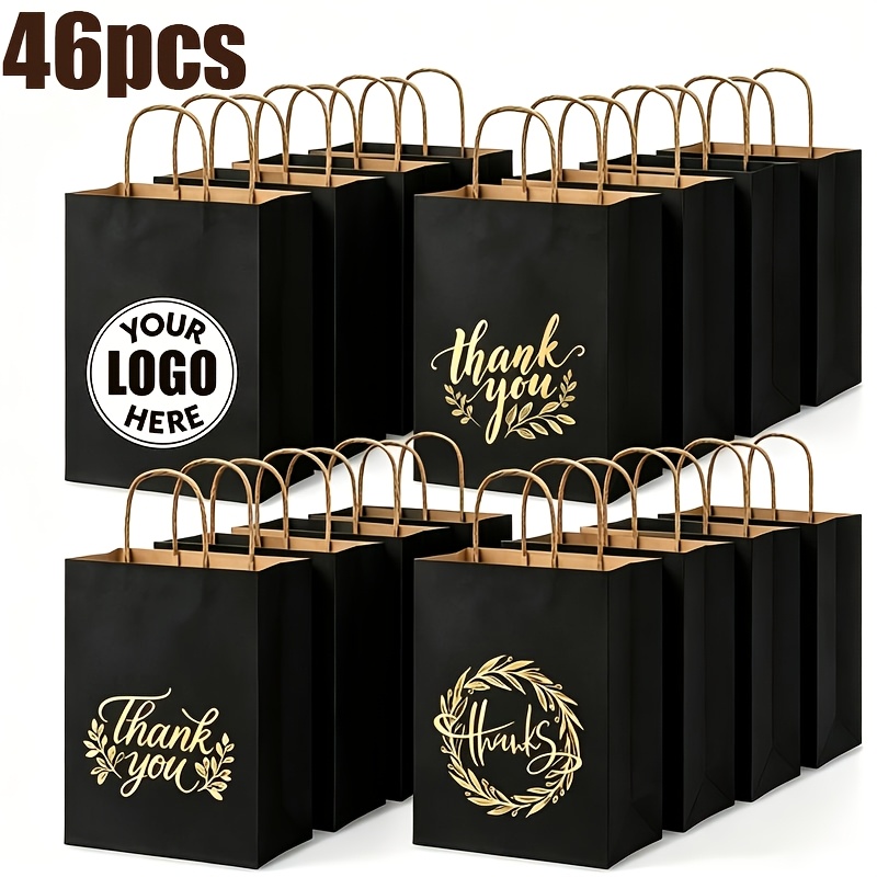 TEMU Gift Her/him 46 Custom-patterned Gift Bags, Personalized Pattern/ Bags, X 15cm X 8cm, Suitable For Weddings, Graduation Ceremonies, Corporate