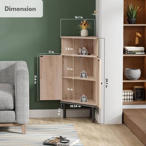 corner cabinet with natural rattan decorated doors corner shelf stand corner storage cabinets corner table bathroom cabinet for living room kitchen 4 tier natural metal legs