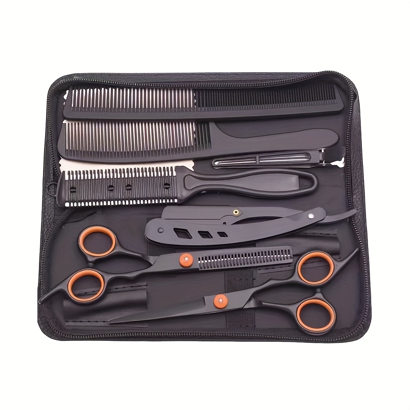 TEMU Haircuting Scissors Set, Professional Haircutting Scissors Combination, Including Hair Scissors, Fine Hair Scissors, Barber Scissors, Hairstyle