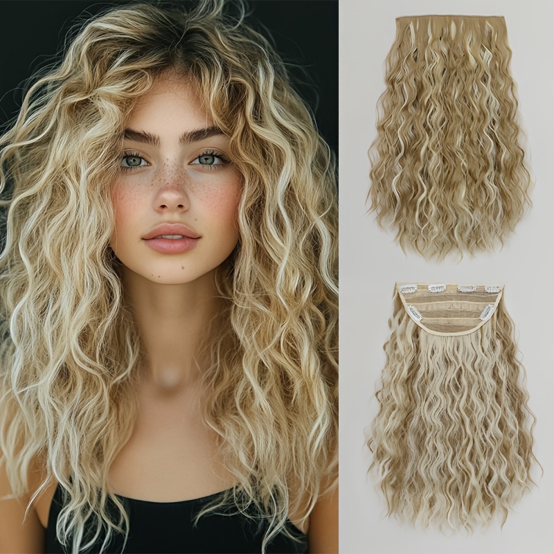 TEMU 6 Clip-in Hair Extensions, Invisible Lace Women's Soft Wigs, Suitable For Parties And Daily Use
