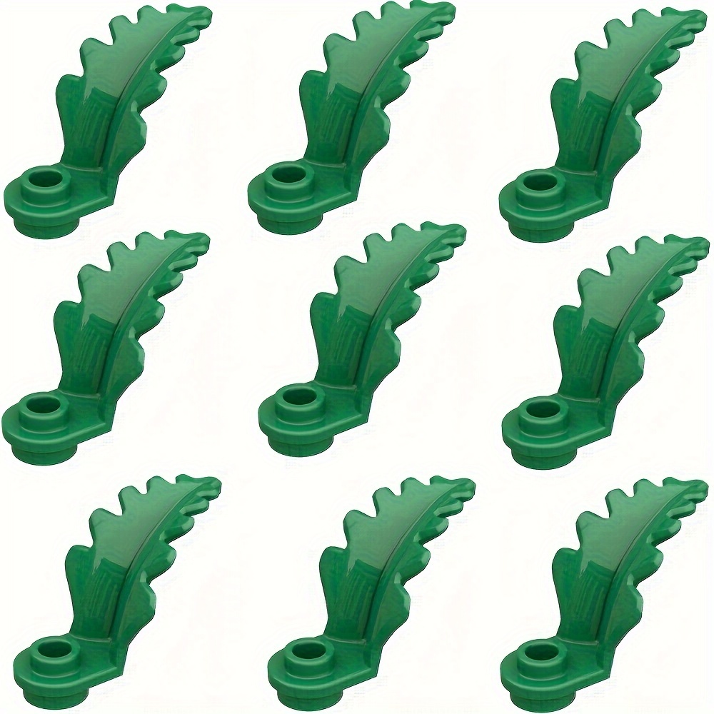 Image of 9pcs Miniature Garden Building Blocks Set - Diy Leaves, Twigs & Grass For Farm Scene Play - Perfect Christmas Or Birthday Gift