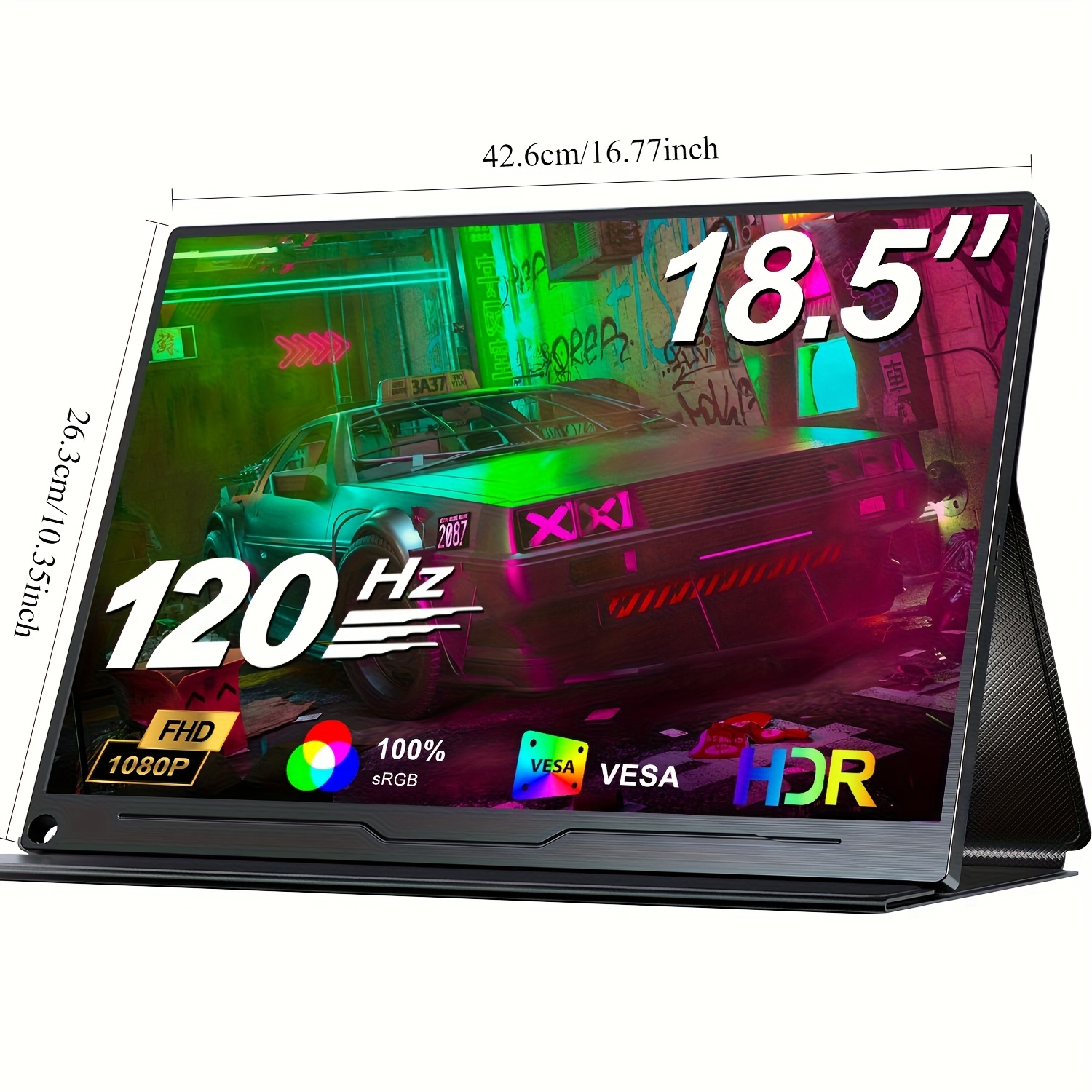 portable gaming monitor 18 120hz hdr ips laptop pc Temu