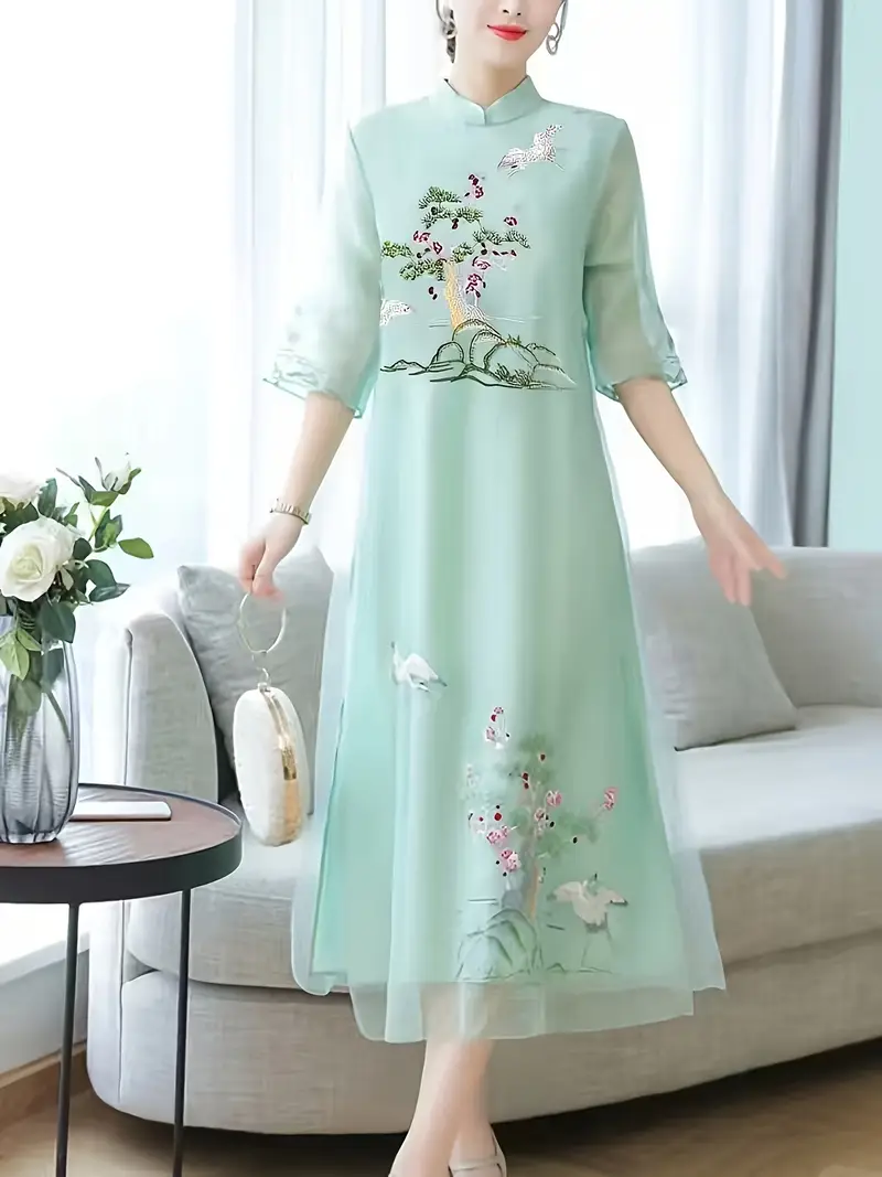 womens floral embroidered a line maxi dress - Temu Republic of Korea womens floral embroidered a line maxi dress - Temu Republic of Korea