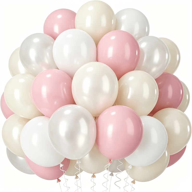34pcs Cream Neutral Balloons Suitable For Birthday Wedding Engagement Valentine's Day Shower Anniversary Party Supplies