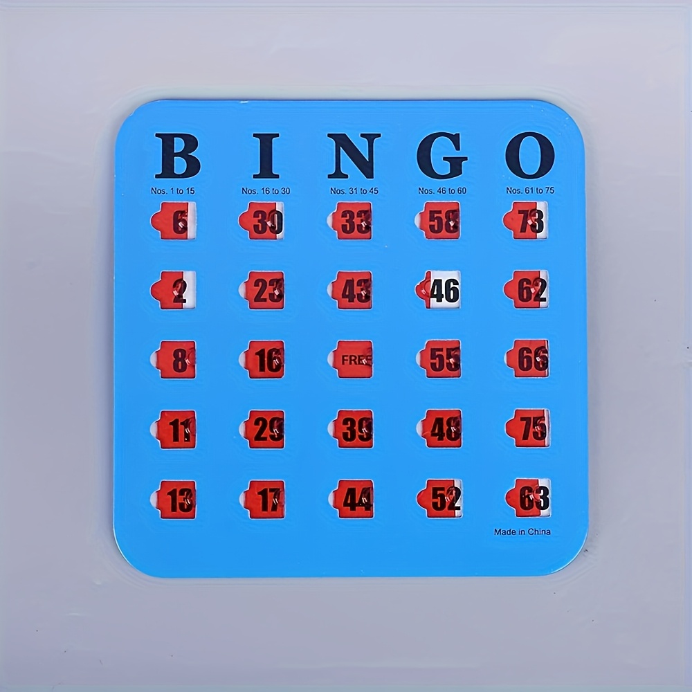 Bingo Game, A Set of Reusable Five-color Bingo Game Card Sets, A Logical Thinking Training Board Game for Family Gatherings, Adult Bingo Cards