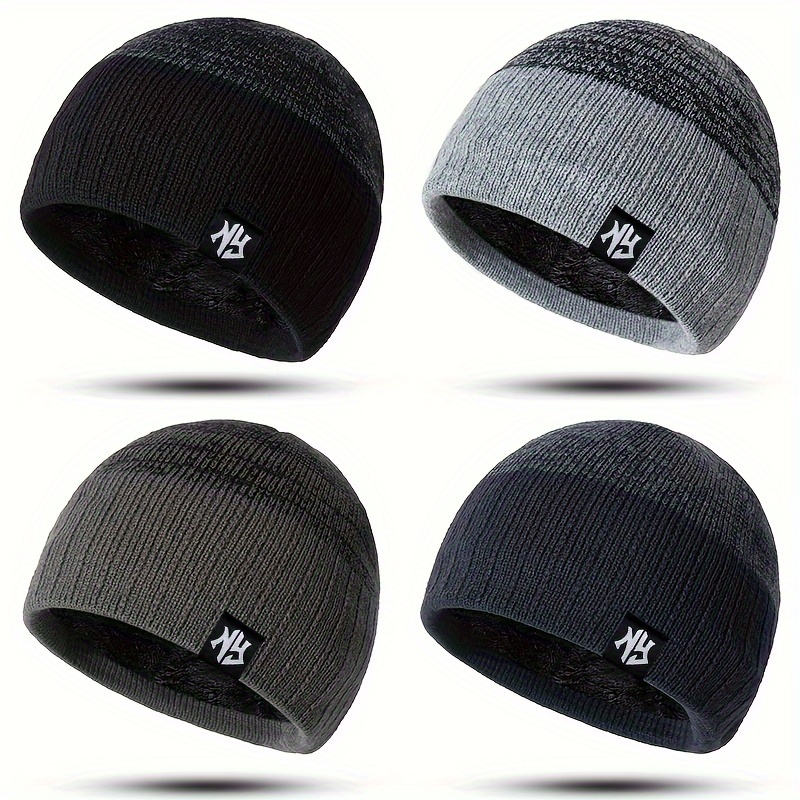 

Ny Knit Beanie - Warm, Windproof & Soft With Fleece Lining For Winter Comfort | Stretchy, Lightweight Skull Cap For Men & Women