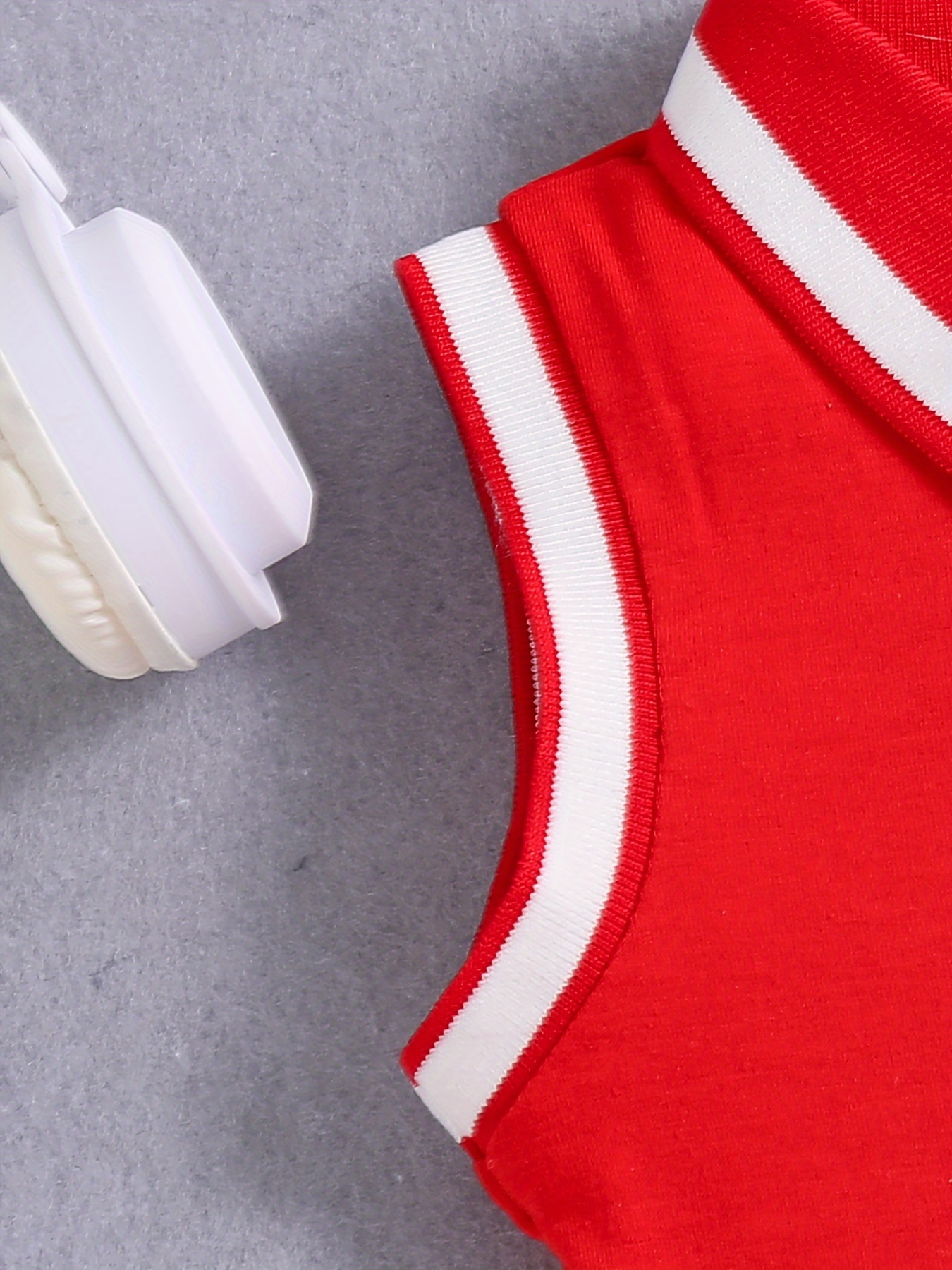 Sporty Elegance] Girls' Red Tennis & Athletic Dress - Breathable, Sweat Absorbent Polyester with Stretch | Sleeveless Design with Black Lettering for Sports & Casual Wear