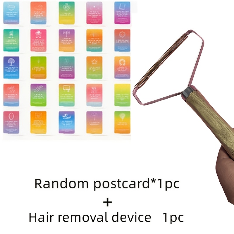 TEMU And Convenient Manual Hair Removal Tool, And . Double-sided Fabric Hair Removal Tool, Suitable For Sweater, Coat Fabrics, Textiles, And Pet Hair
