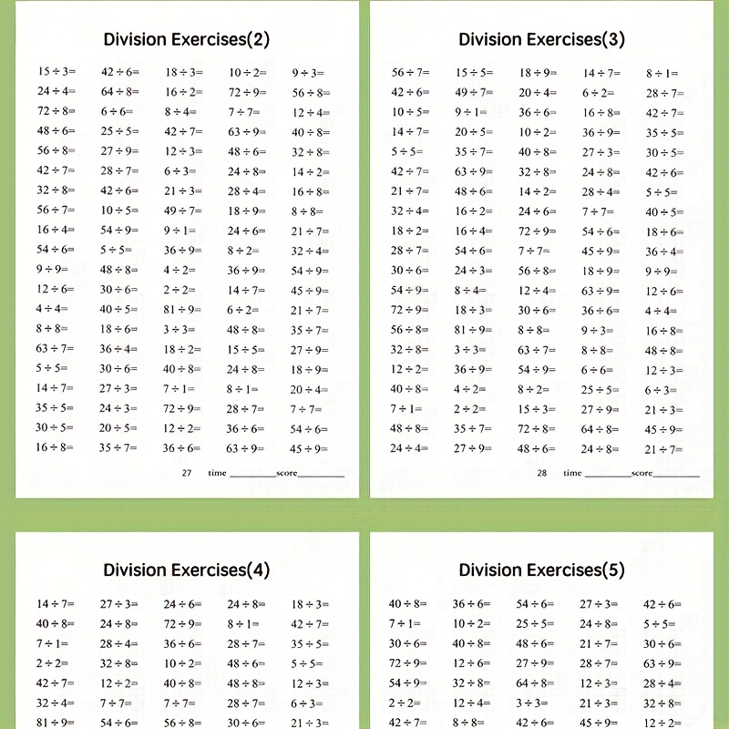 48-Page Multiplication And Division Arithmetic Practice Book, Enhancing Calculation Skills, Hand-Written Math Book, Educational Tool, School Supplies And Christmas Gift, Classroom Activities, Home Textbook, Interactive Learning, Clear Printing 48-Page Multiplication And Division Arithmetic Practice Book, Enhancing Calculation Skills, Hand-Written Math Book, Educational Tool, School Supplies And Christmas Gift, Classroom Activities, Home Textbook, Interactive Learning, Clear Printing
