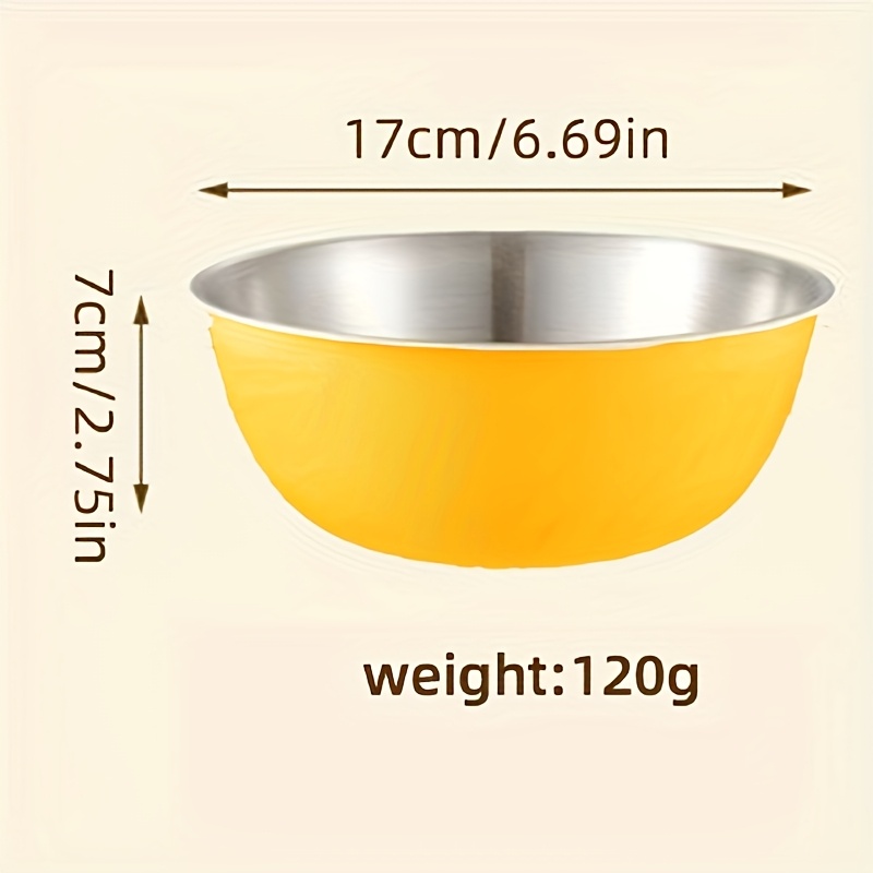 TEMU Bol à mélanger en acier inoxydable avec de mesure pour , idéal pour le stockage des aliments, la préparation des repas, les salades et autres