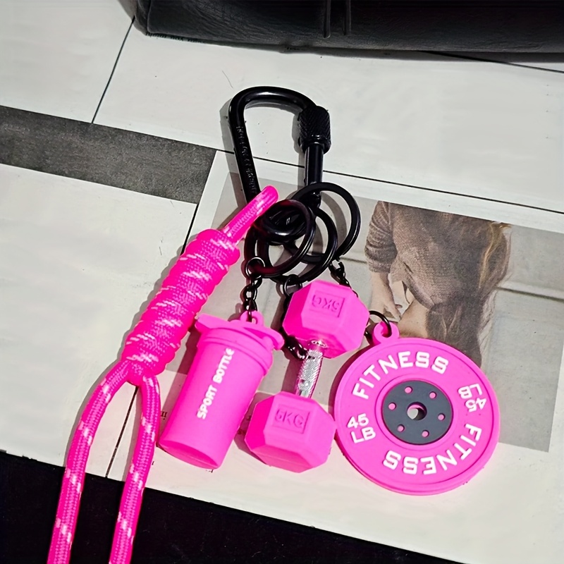 TEMU Colgante de Bolso de Cuerda Tejida de Nylon a - Lindo Bolso de Caramelo para Mochila y Bolso de , Llavero Duradero de Aleación de con Cuentas de