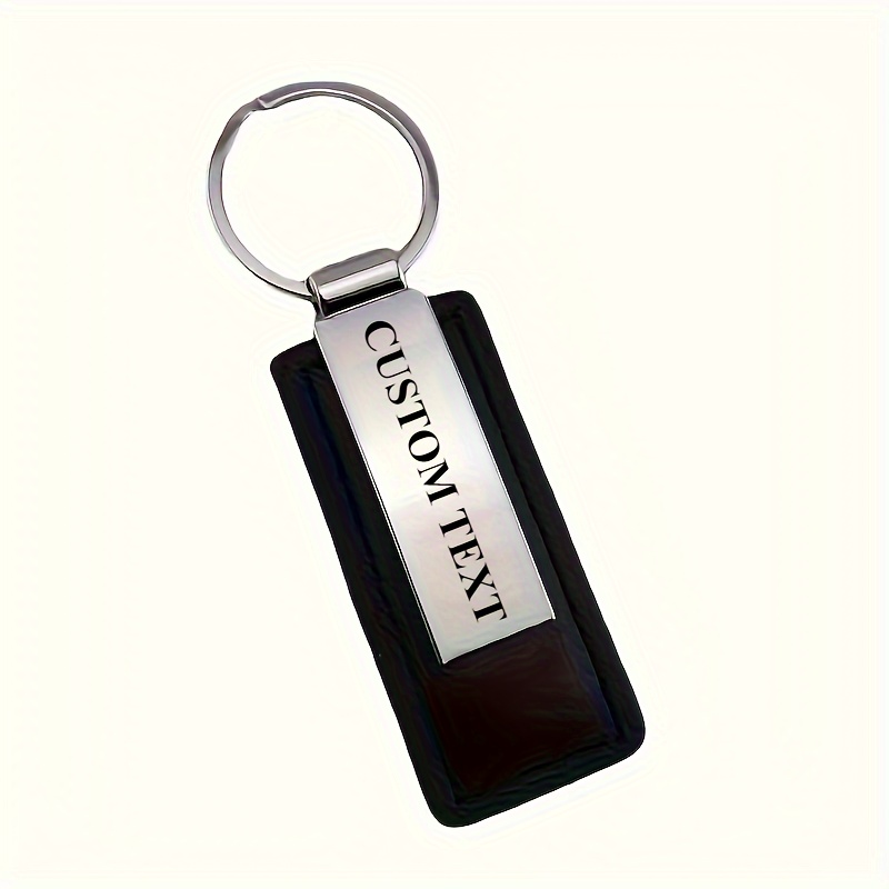 

Engraved Keychain, Zinc Alloy Keyring Pu , Engraved Personalized Key Pendant For And