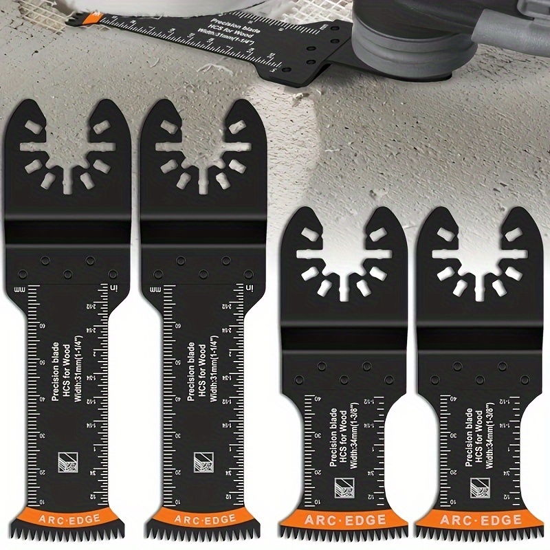 

10pcs Japanese Tooth Oscillating Saw Blades, High Carbon Steel Multitool Blades Set, Multi-purpose Curved-edge Cutting Tools, 31mm & 34mm Arc Saw Blade, Universal Fit For Wood And Plastic Trimming