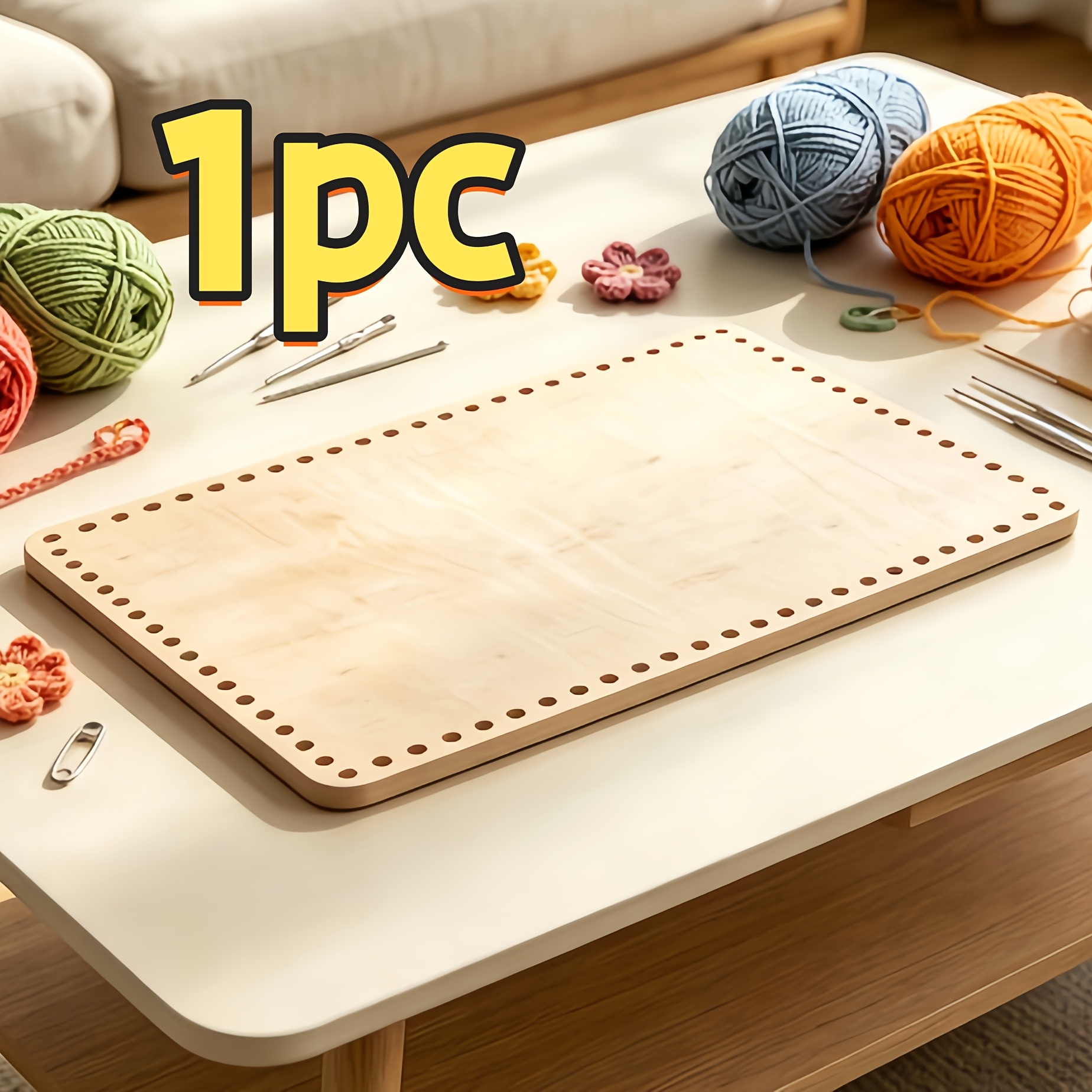 TEMU Specifica extra-large, dimensioni sovradimensionate, spessore 5mm, super conveniente. di legno da 17,72 pollici con angoli arrotondati e base
