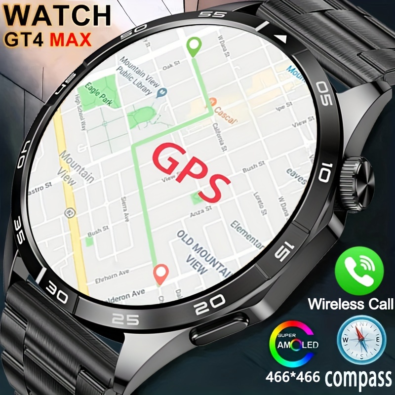 2024 New Gt4 Pro Smart Watch Men's 360*360 Hd Screen Nfc - Temu