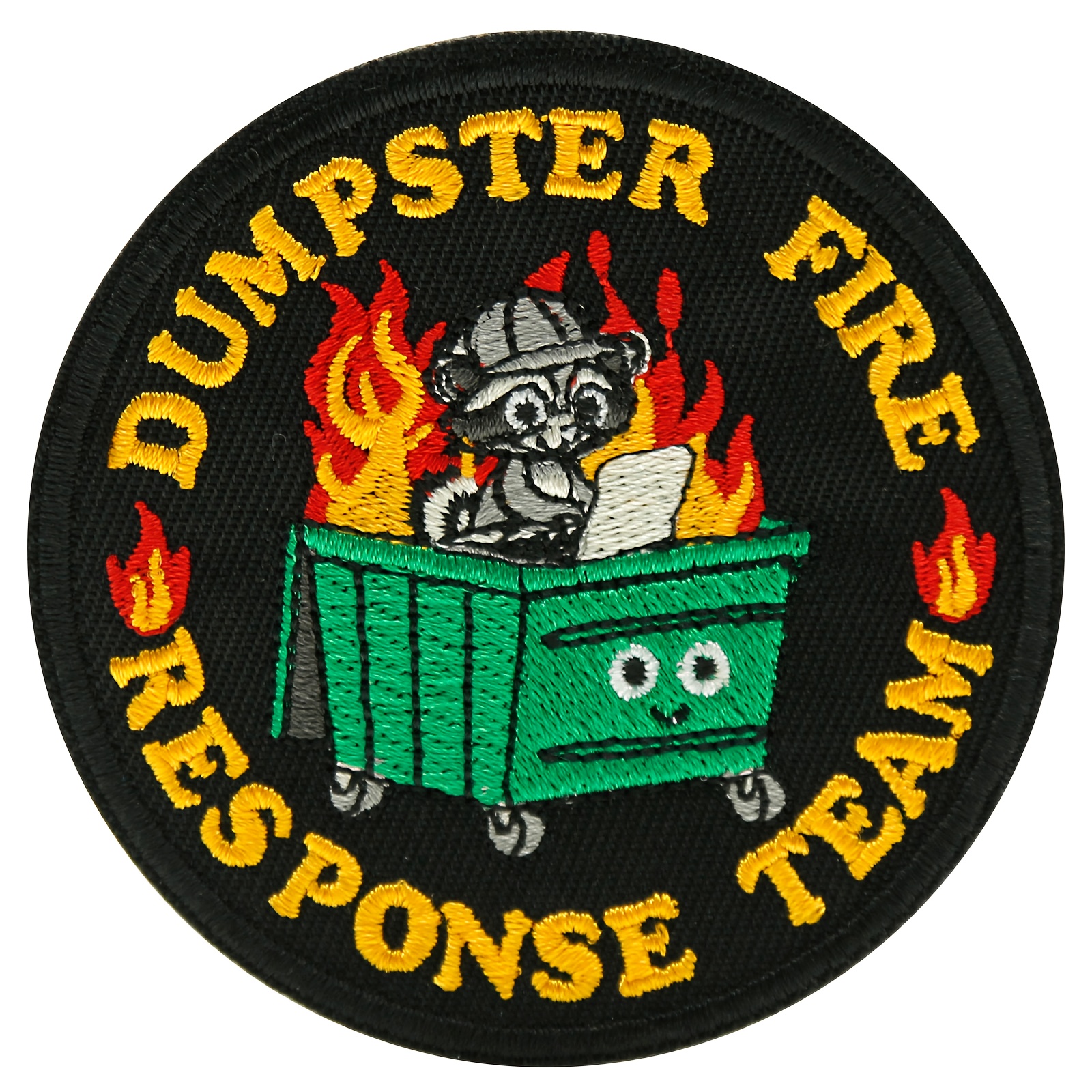 TEMU 1pc Patch For Team, Humorous Patches, Fully Embroidered Animal Appliques Suitable For Backpacks, Trucker Hats, Dog Harnesses, Vests, And Jackets