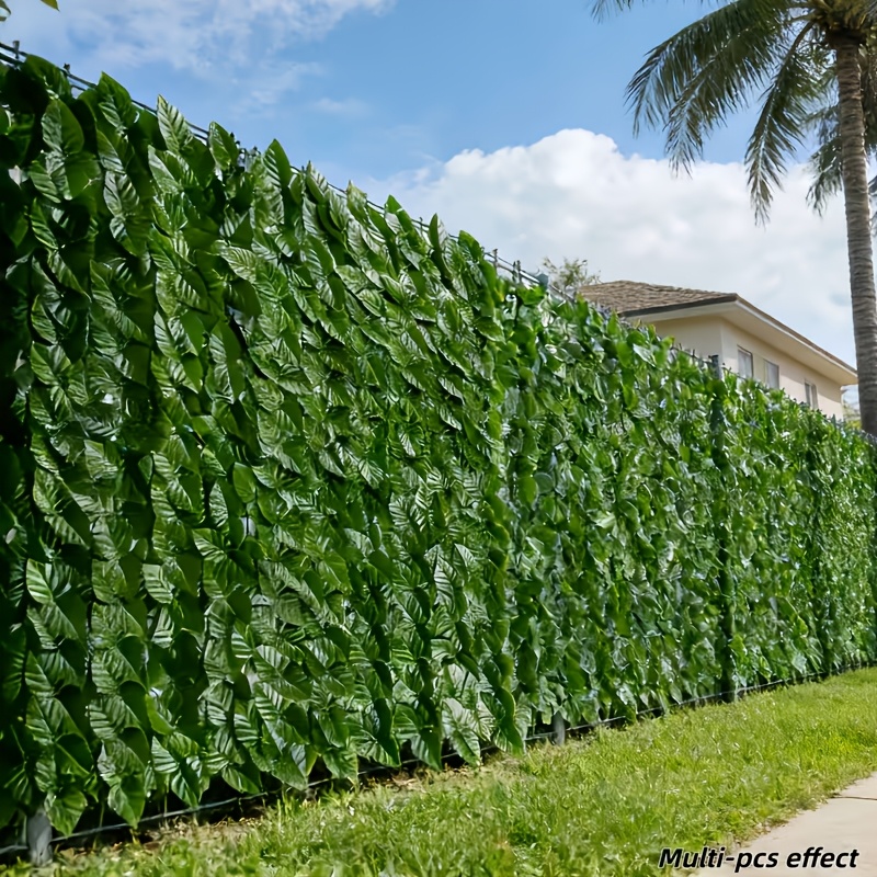 5-Pack Groe Knstliche Efeu-Privatsphren-Zune, 249,94 cm | Garten Rasen  Outdoor Kunstgrn | Realistisches Kunststoffmaterial mit natrlicher  Pothos-Blattstruktur fr Pflanzenwand-Sichtschutz | ...
