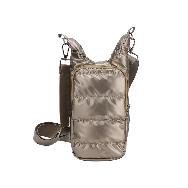 TEMU Sac isotherme de grande capacité de style coréen, nouveau porte-gobelet isotherme à bandoulière, petit sac à bandoulière multifonctionnel,