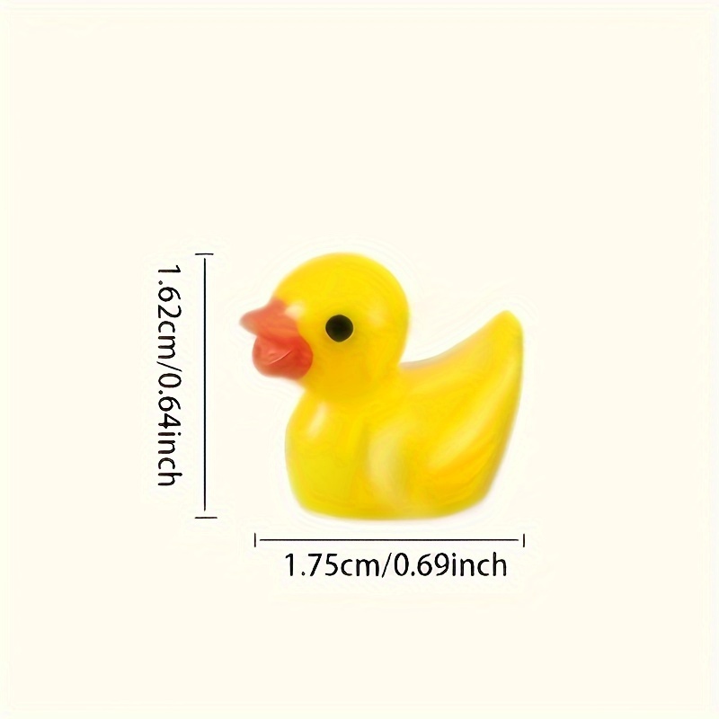 200pcs Mini Resin Ducks Bulk Ducks For Potted Miniature Decoration 