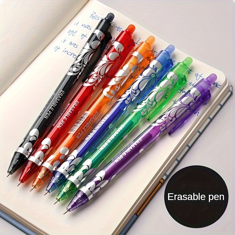 

36-pack Erasable Gel Ink Pens Set With 30 Refills - Retractable (0.5mm) - Washable Handle, Multi-color Ink - Plastic Rollerball Pens For School & Office Supplies