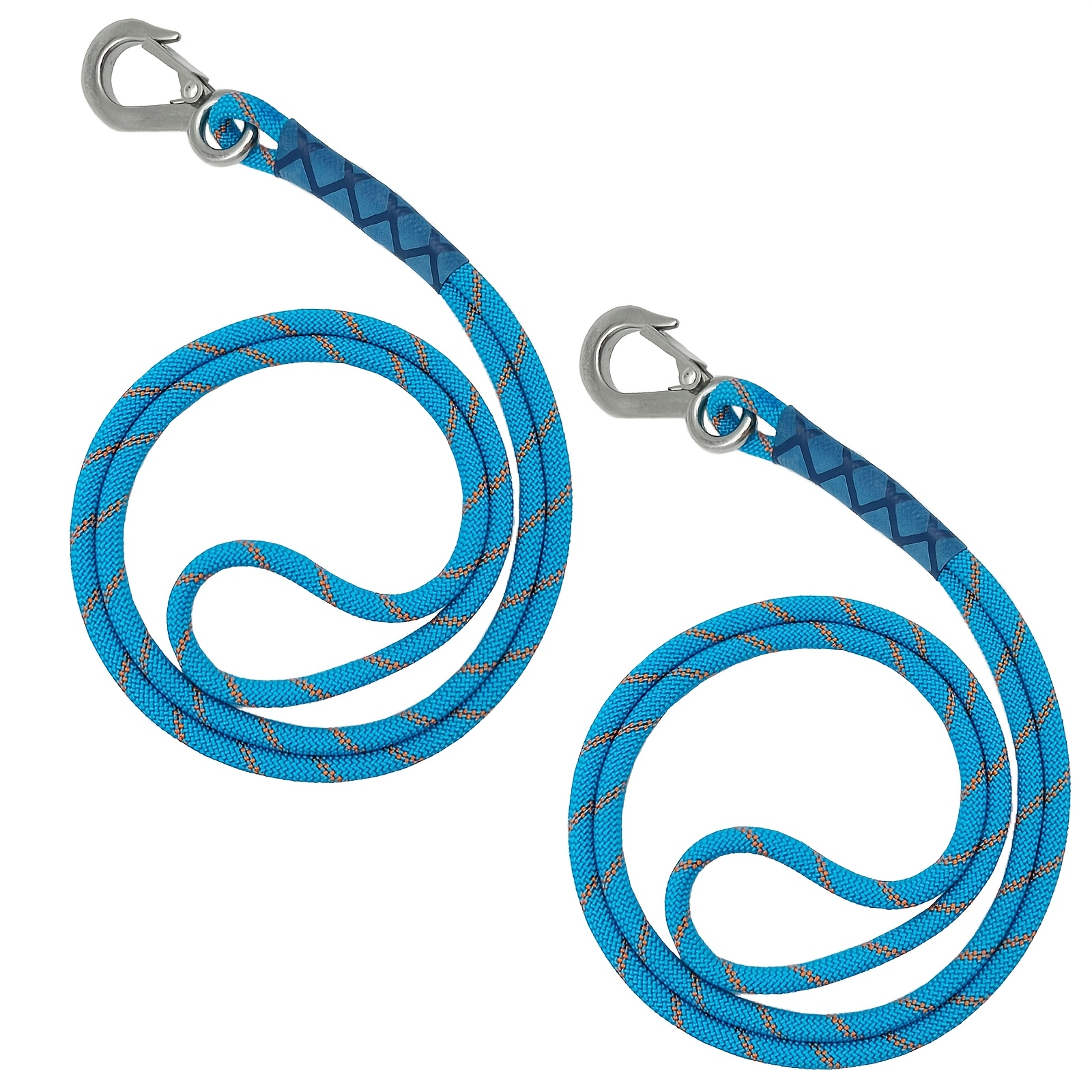 TEMU 2 pezzi Cinghie per amaca resistenti, corde regolabili per appendere da albero con ganci a molla in metallo, nylon intrecciato da 10 mm, opzioni