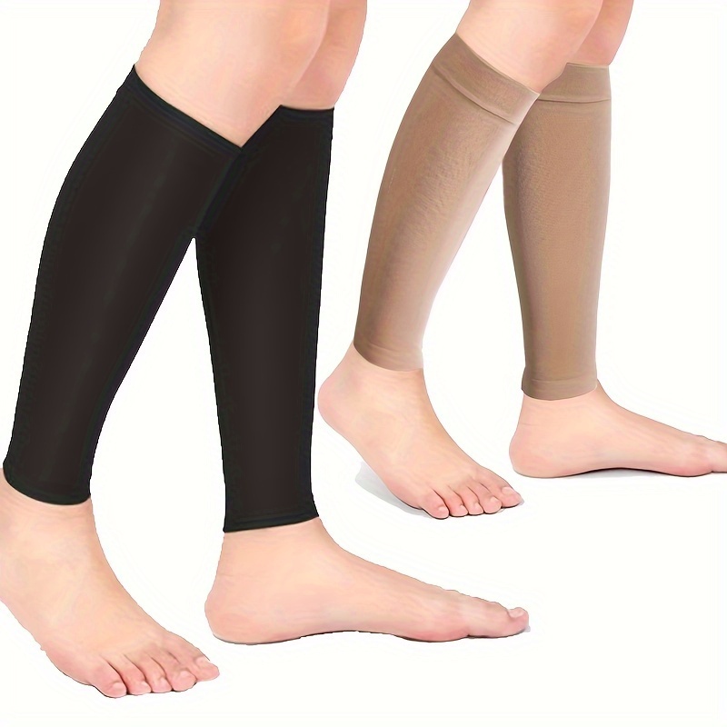 Varicose Compression Stockings 23-32mmhg Elastic Compression Sock Women  Vein Fatigue Relief Leg Warmer Pressure Calf Sleeve 5XL Beige/37 (Color 