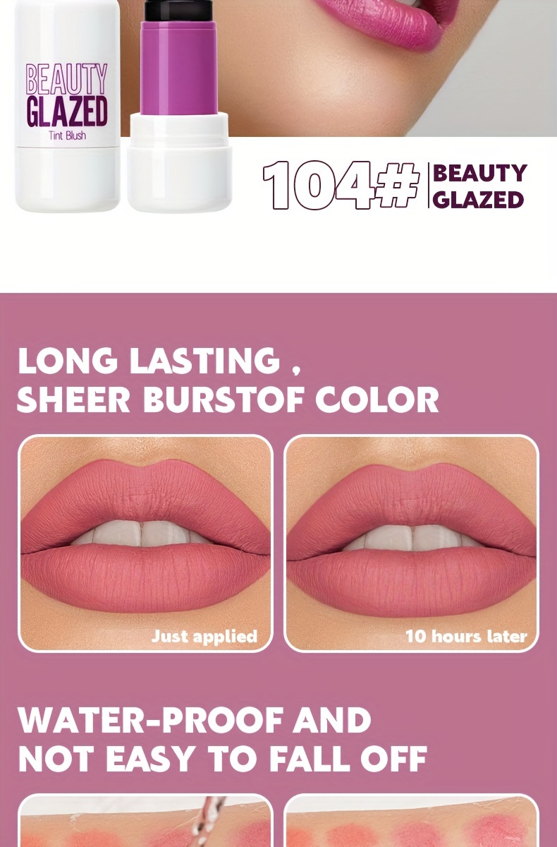   jelly blush aloe glycerin infused flower extract long lasting natural cheek tint assorted colors details 9