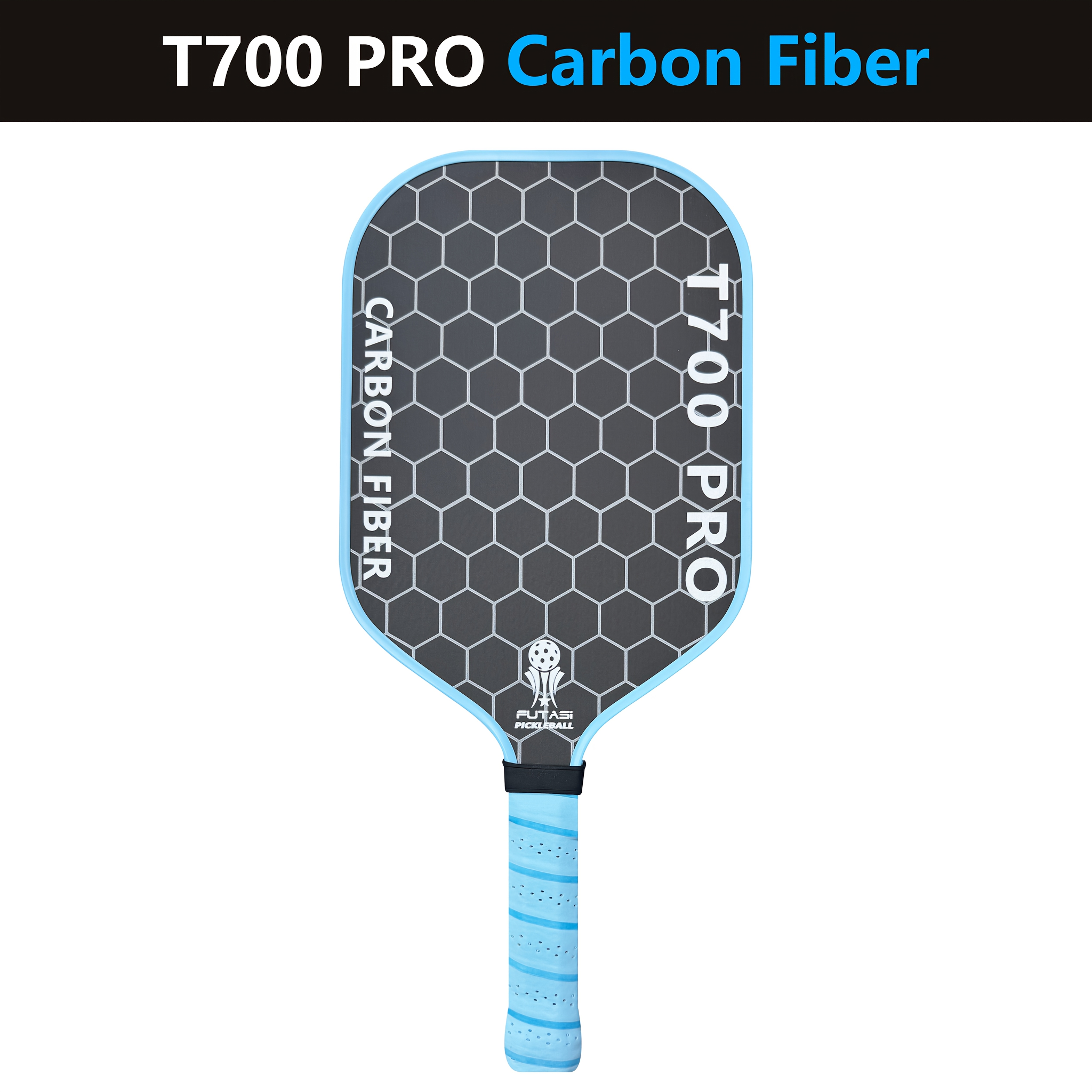 TEMU Professional-grade Carbon Fiber Pickleball Paddle With T700 Surface - Honeycomb Core, Non-slip Handle & Noise Reduction - Lightweight Woven
