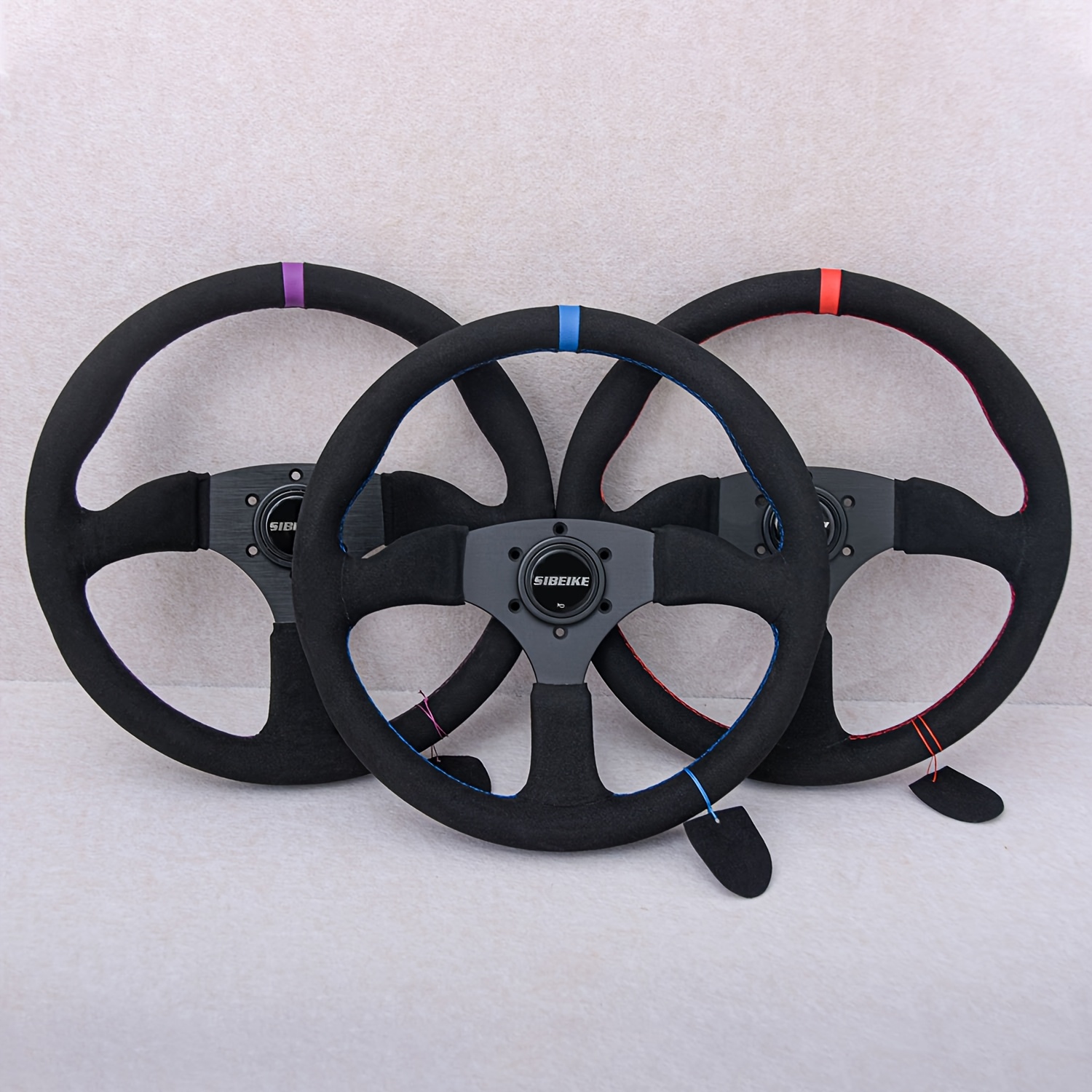 Volante Sportivo 350mm Universale - Piatto Profondo Per Auto Da Corsa - Foto 6