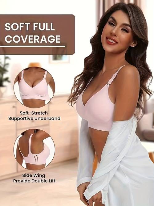 ladies daily bra jelly soft support no steel 2025 high super soft fabric comfortable and sporty versatile underwear