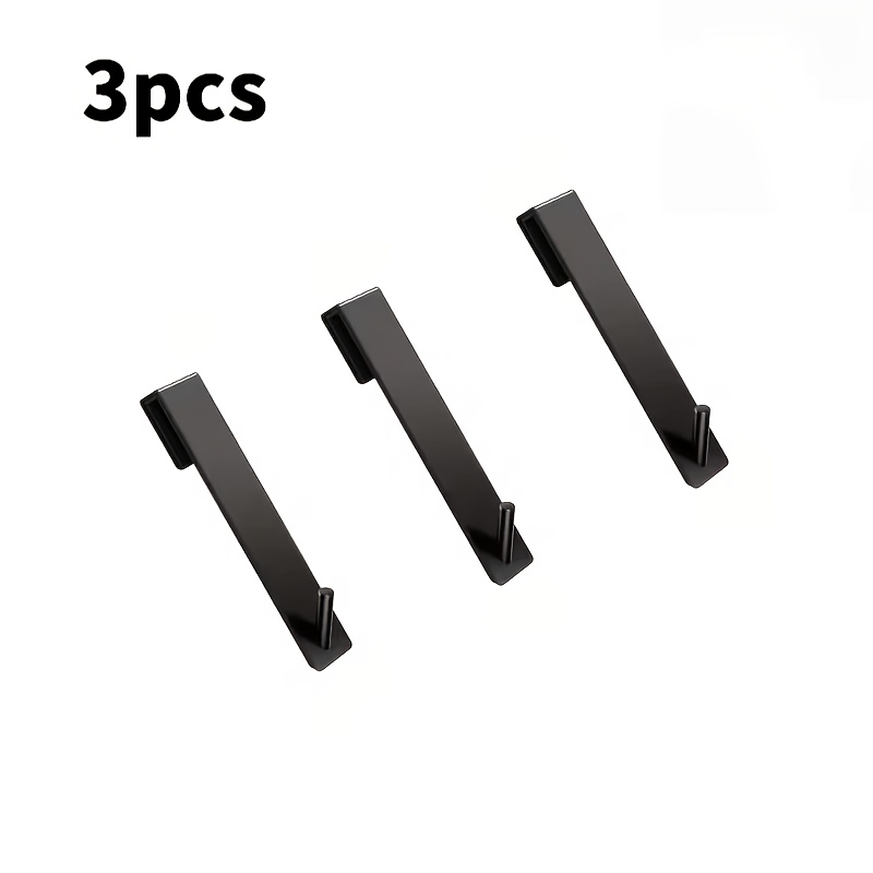 TEMU 3pcs Crochets de porte de douche en verre, crochets de suspension perçage, support mural multifonctionnel pour serviettes de bain, , éponge de
