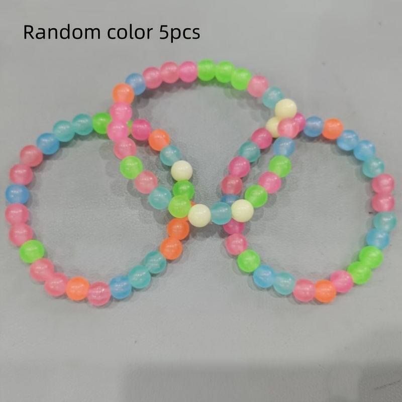 Random /2/3/5pcs Luminous Bead Foot Chain - Suitable For Men And Women Bohemian Style Colorful Gradient Non-toxic Jewelry Suitable For Daily Vacation Valentine's Day Gifts Holiday Gifts