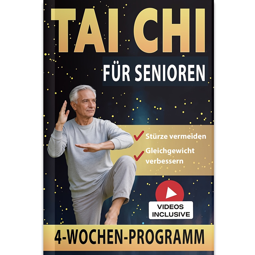 [written In German] Tai Chi For Seniors: 10 Minutes Daily To Feel . 28-day Program For Improved Balance, Flexibility, And . Includes Images & Video Instructions