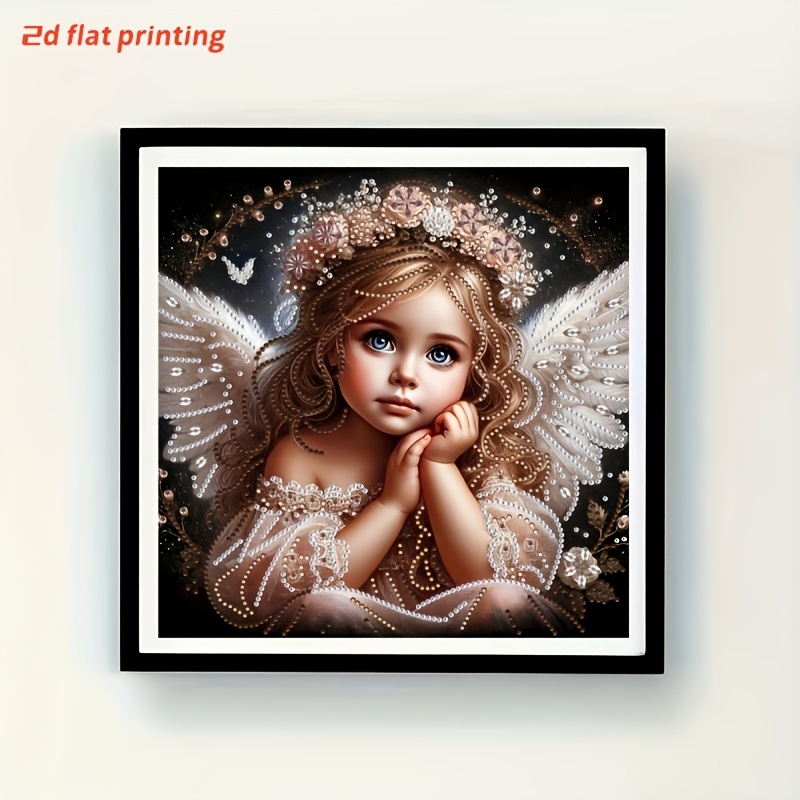 Image of 5d Diamond Painting Kit Featuring An Design, Irregular Shaped Artwork, Handmade Wall Decor For Home And Office, Suitable For Living Room, Bedroom, And Study, New Frameless Diamond Canvas