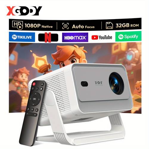 gimbal n6pro smart 700ansi brightness native 1920 1080 and support 4k full hd 1gb 32gb rom storage rotation portable projector with system and wifi 6