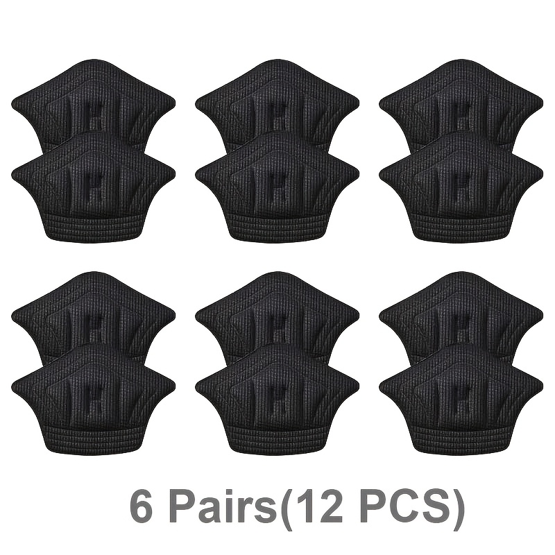 TEMU 6 Paires/12pcs Coussinets de Talon Patchs de Talon Lacets de Chaussures de Talon Réglables Adaptés aux Baskets
