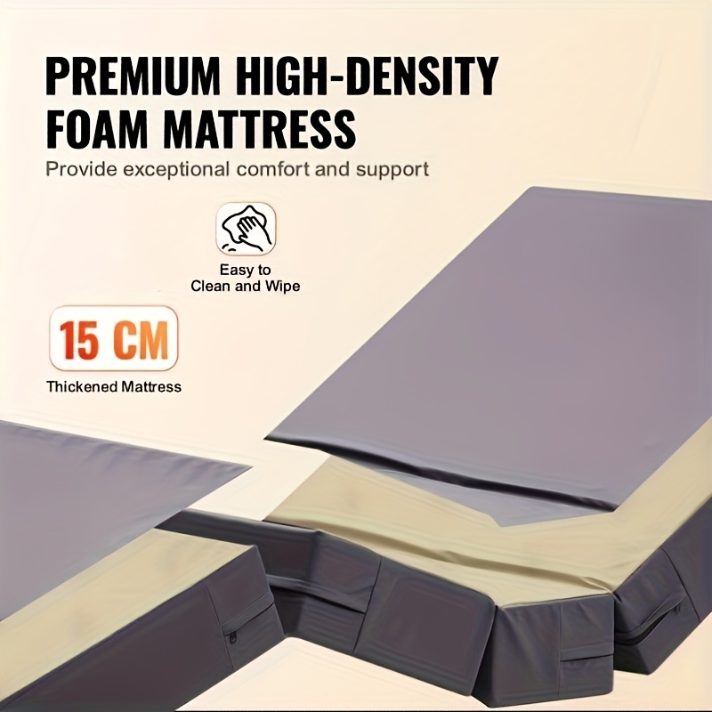 premium 3 function   bed with mattress iv pole handheld controller 5 inch locking casters for home use 440 lbs loading capacity Product details 8