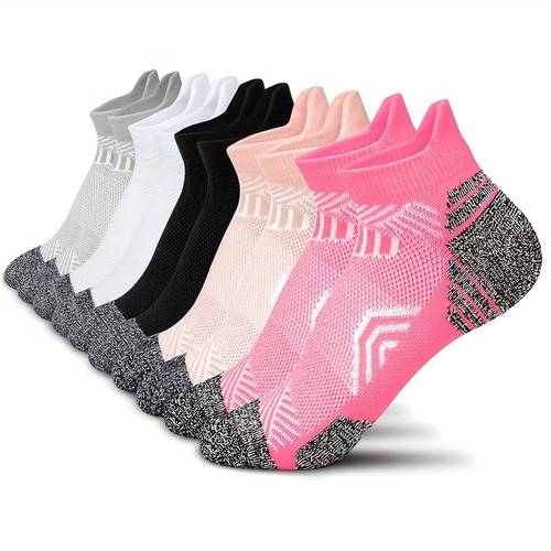 5 15 pair random assortment womens compression ankle socks breathable and comfortable with arch support and a low cut design suitable for running sports and casual wear
