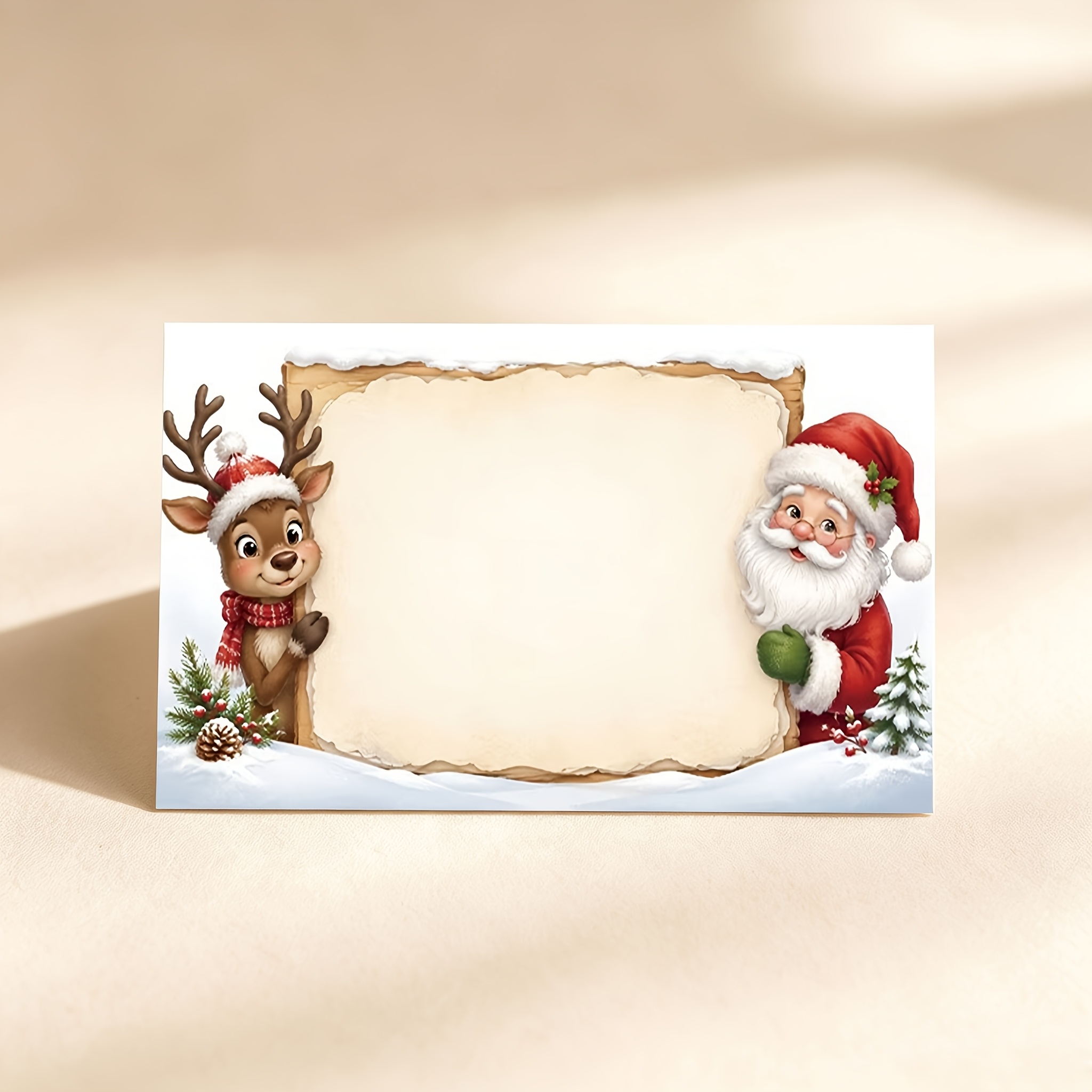 TEMU 50 Stück/Pack Weihnachts-Mini-Segenskarten, handgeschriebene Notizzettel, kleine Karten
