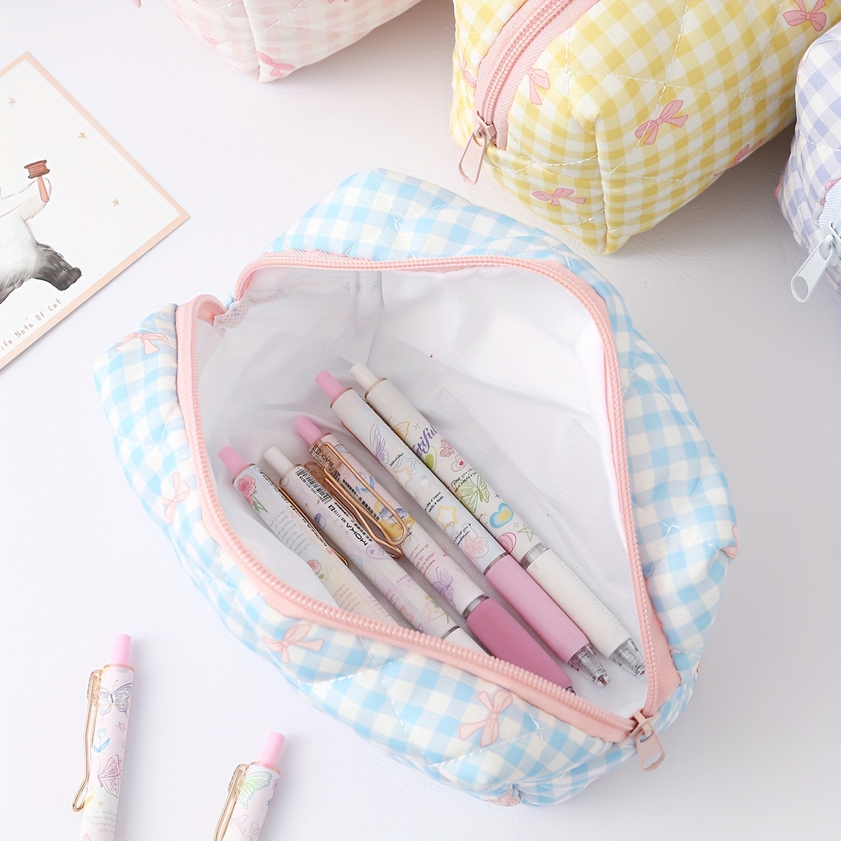 1pc chic single panel checkered pencil design