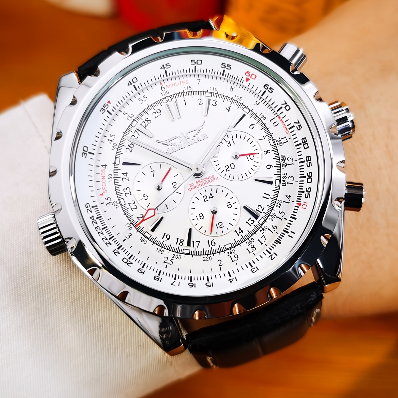 1pc   sports automatic mechanical watch for men fashion multifunctional small   week 24 hours display calendar business casual mens watches top brand luxury new year birthday festival gifts 7